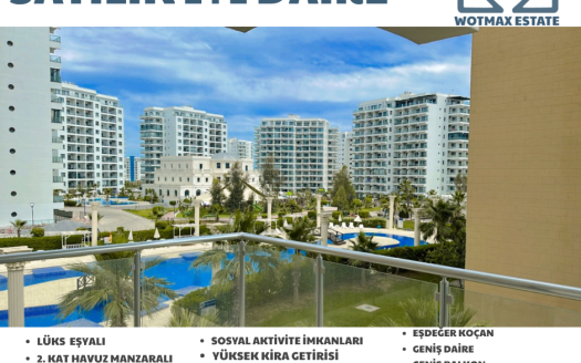 SEZAR RESORT İSKELE’DE SATILIK 1+1 DAİRE!