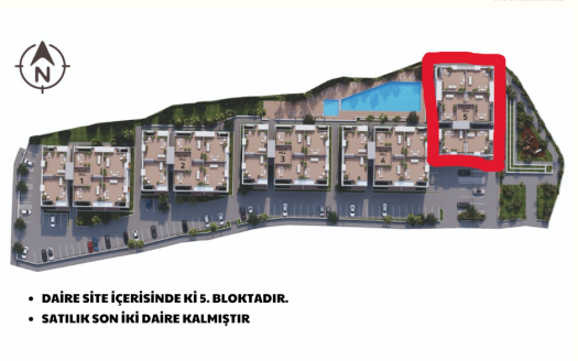 GİRNE ALSANCAKTA 2+1 SIFIR PENTHOUSE DAİRE