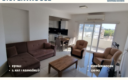 MAĞUSA – KALİLAND BÖLGESİNDE SATILIK 2+1 PENTHOUS